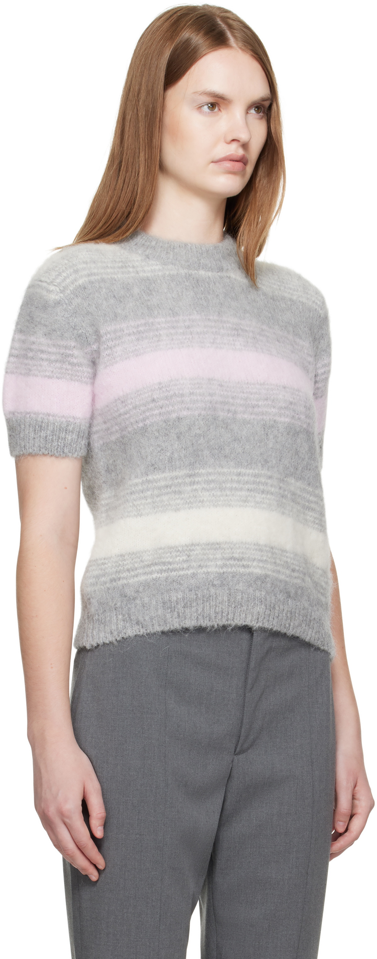 Kenzo Gray Kenzo Paris 'KENZO Speed Stripe' Sweater
