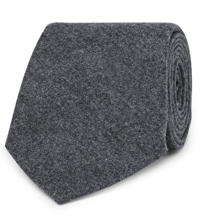 Photo: Brunello Cucinelli - 6.5cm Wool, Silk and Cashmere-Blend Tie - Men - Gray