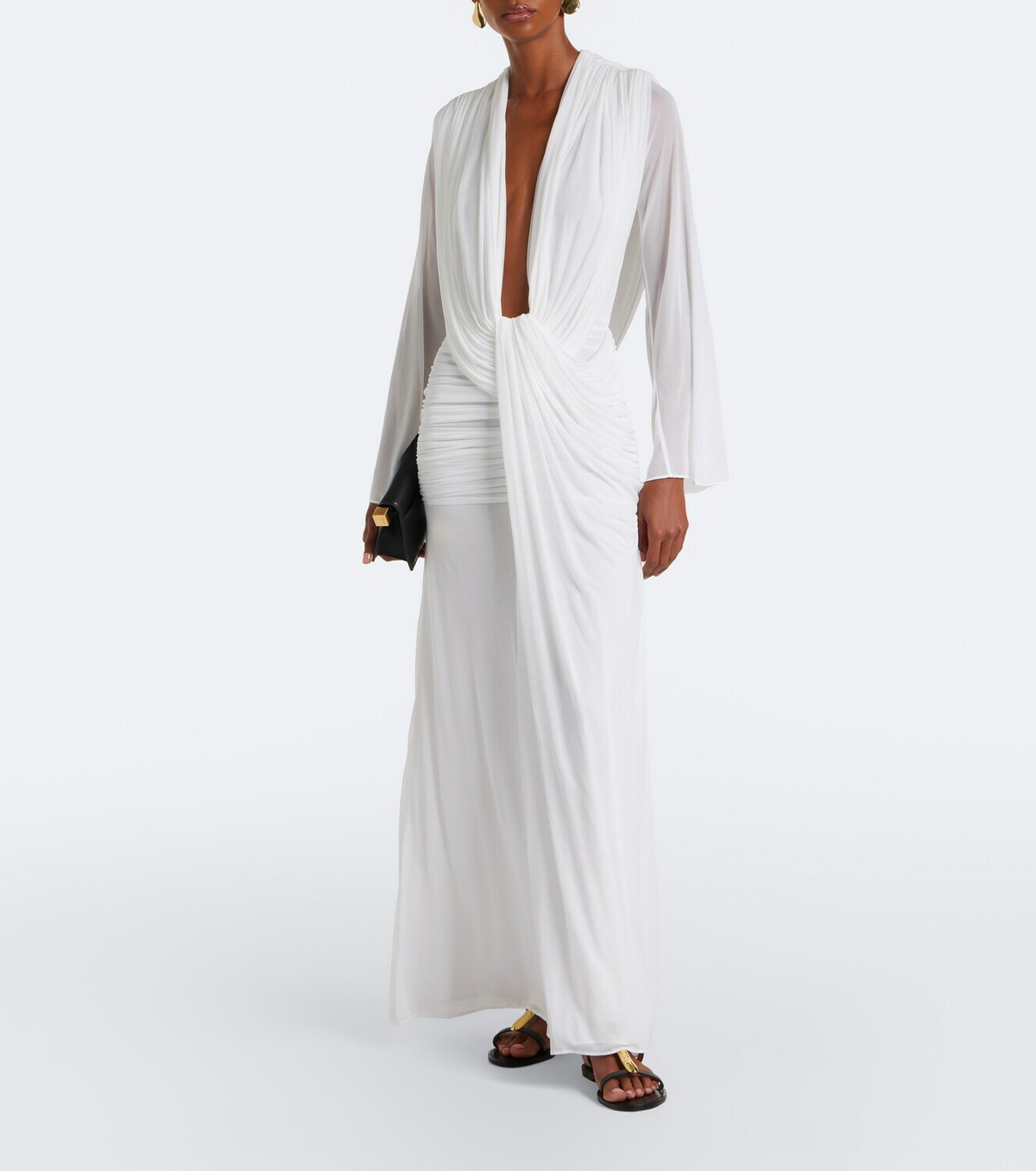 Christopher Esber Ripple draped jersey gown