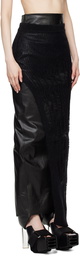 Rick Owens Black Porterville Spider Ziggy Maxi Skirt