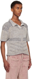 Isa Boulder SSENSE Exclusive Blue Rover Twisty Polo