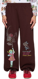 Chopova Lowena Brown Feelings Hope Sweatpants