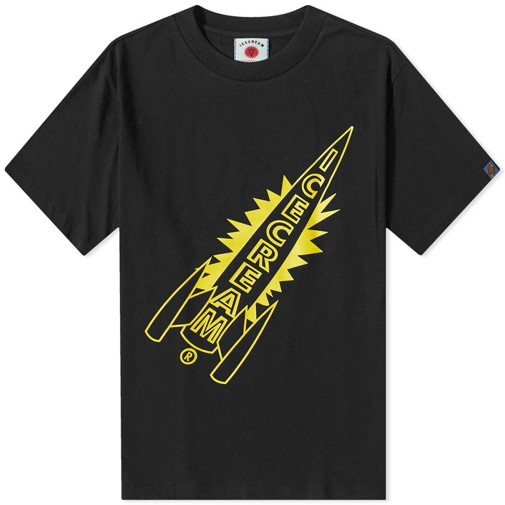 Photo: ICECREAM Men's Rocket T-Shirt in Black