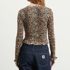 Damson Madder Women's Elliana Smocked Cardigan in Leopard