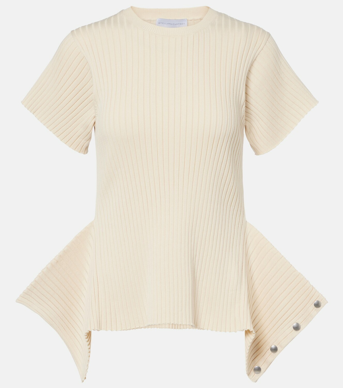 Stella McCartney Ribbed-knit cotton top