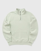 ØLÅF BLOCK ZIP MOCK NECK Green Mens Half-Zips/Sweatshirt
