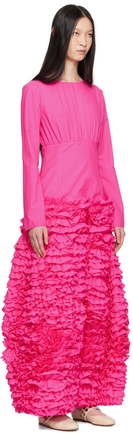 Molly Goddard Pink Phillis Maxi Dress