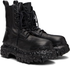 A DICIANNOVEVENTITRE Black Octa Combat Boots