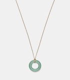 Mateo Donut 14kt gold necklace with jade