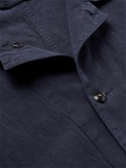 Kaptain Sunshine - Cotton and Linen-Blend Gabardine Jacket - Blue