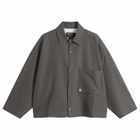 Merely Made Men's Cropped Overshirt in Asphalt Grey