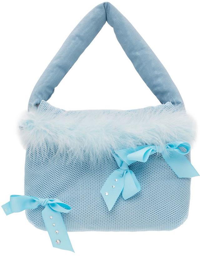 Photo: ORIENS Blue Neptune Puff Top Handle Bag
