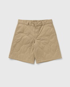 Bstn Brand Logo Pattern Quilted Shorts Beige - Mens - Casual Shorts