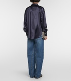 Brunello Cucinelli Embellished satin shirt