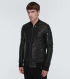 Rick Owens Leather bomber jacket