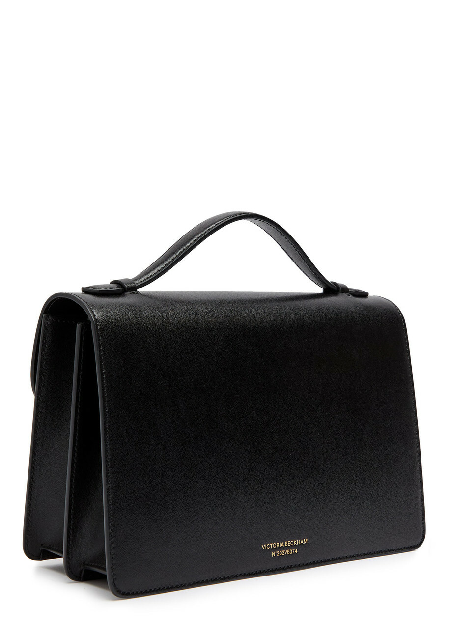Victoria Beckham Dorian Small Grained Leather top Handle bag - Black - One Size