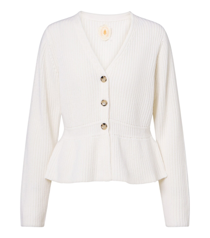 Photo: Jardin des Orangers Peplum wool and cashmere cardigan