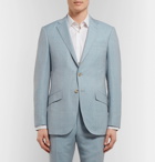 Richard James - Light-Blue Seishin Slim-Fit Mélange Wool-Hopsack Suit Jacket - Sky blue