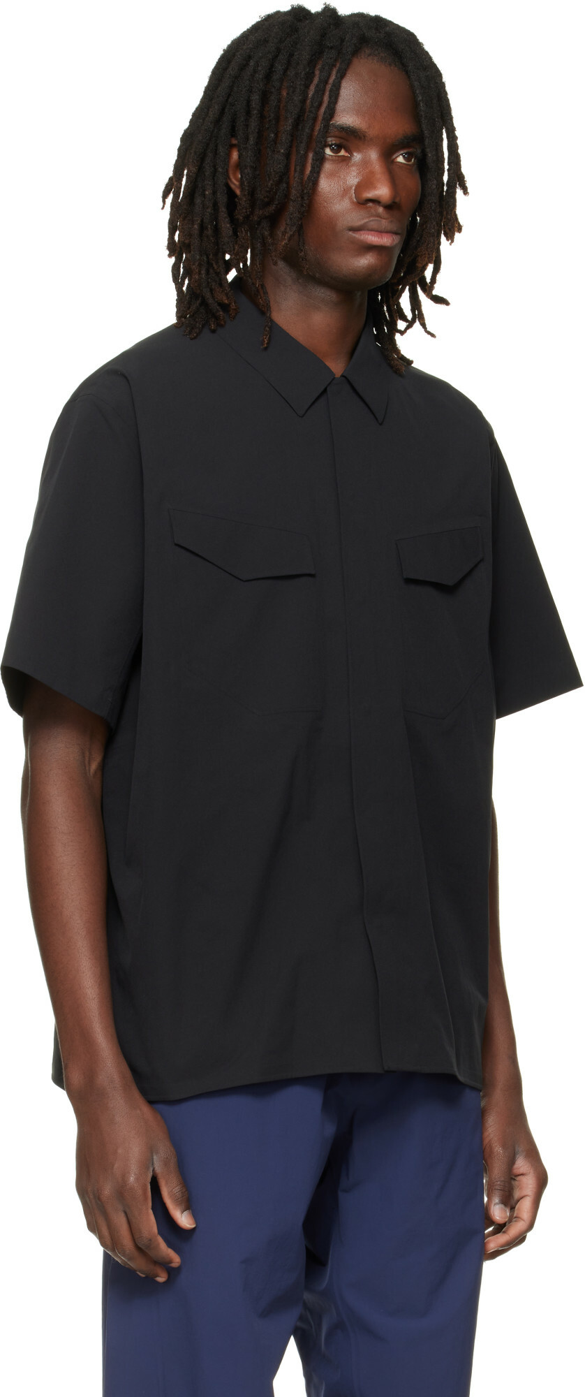 Veilance Black Field S/S Shirt