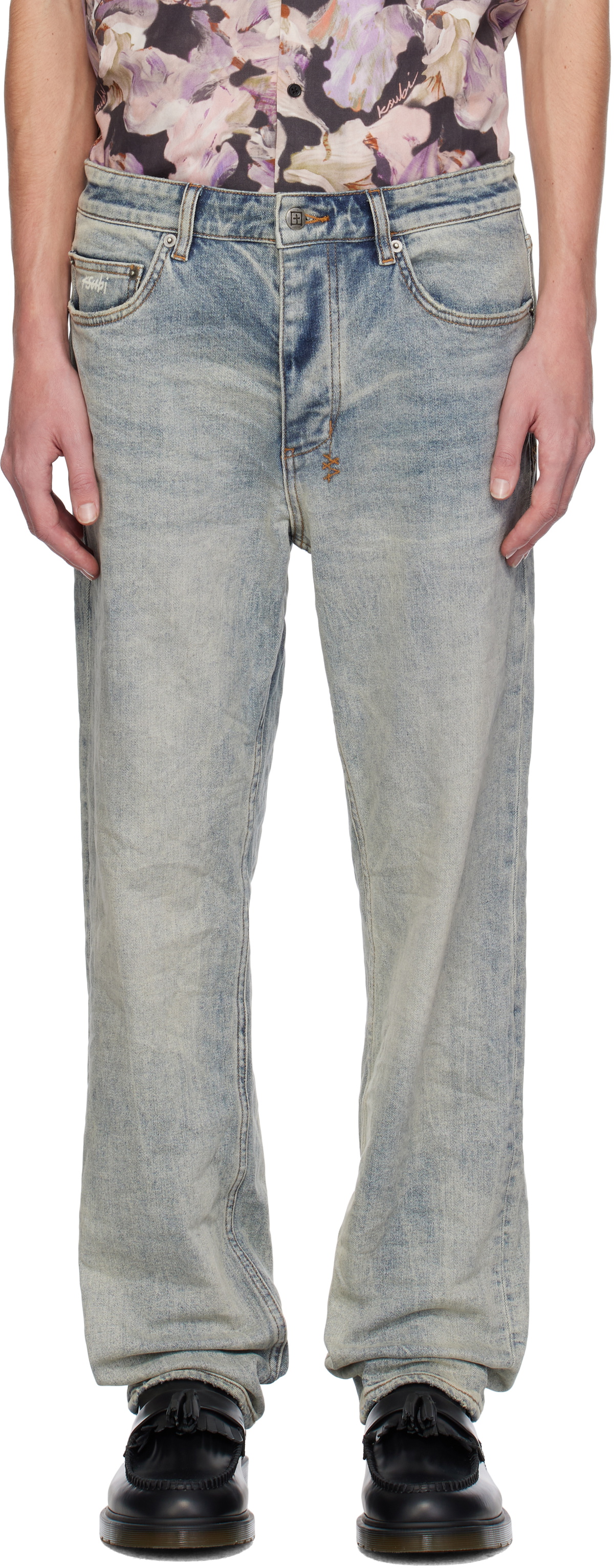 Ksubi Blue Bullet Vibez Trashed Jeans Ksubi