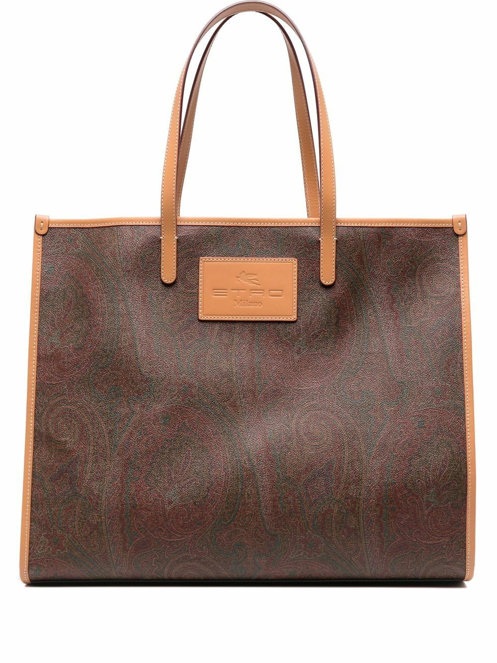 【ETRO】レザートリミング paisley cotton-jacquard トート ETRO - Paisley Tote Bag Etro