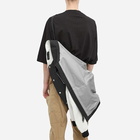 Acronym Men's Patch Logo Varsity Jacket in Black/White