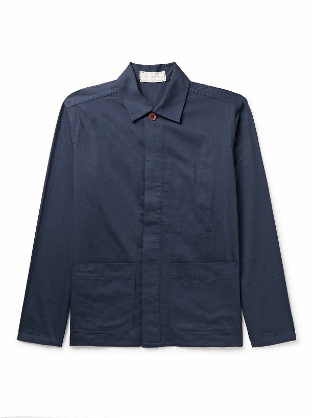 Photo: SMR Days - Arpoador Printed Cotton-Twill Shirt Jacket - Blue