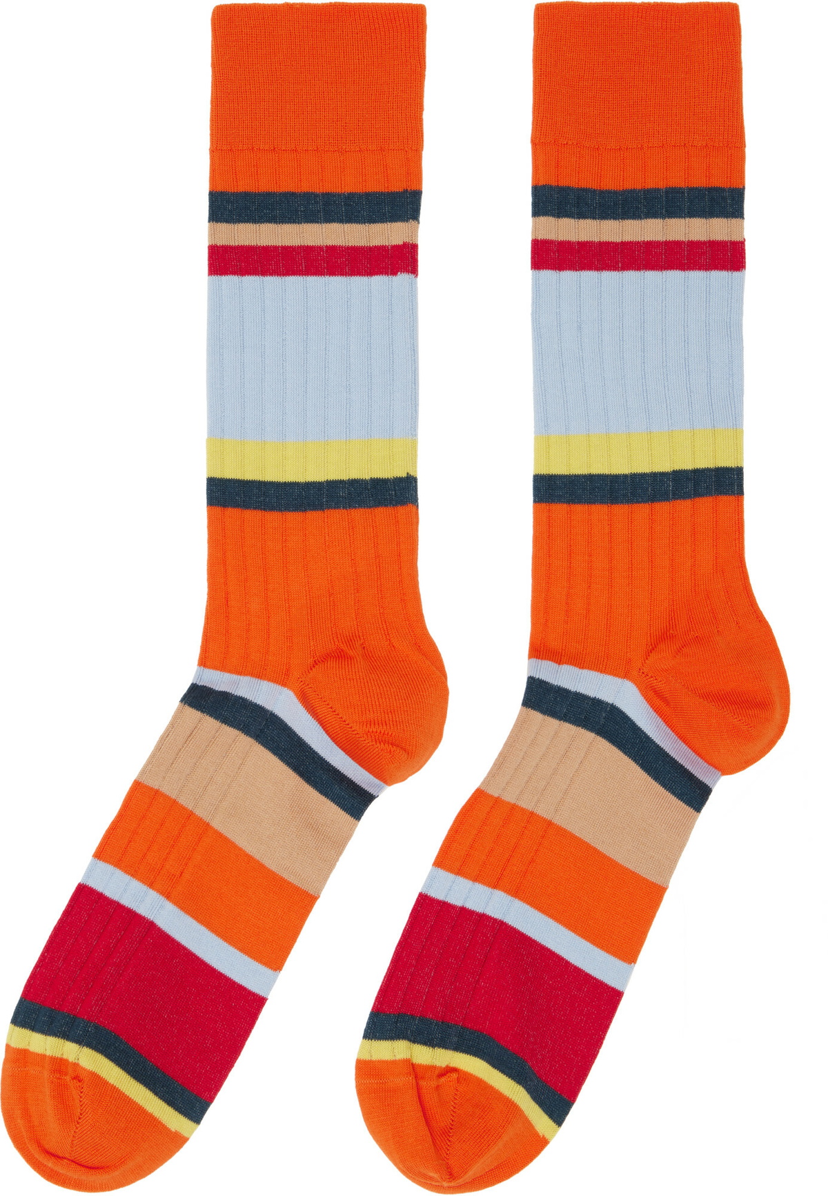 Paul Smith Three-Pack Multicolor Stripe Mix Socks