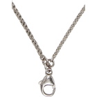 Saint Laurent Silver Double Chain Necklace