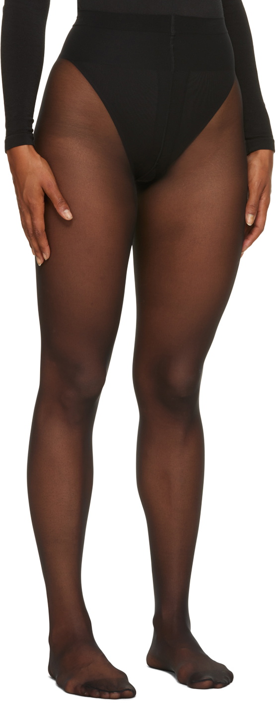 Wolford Black Individual Back Seam Tights