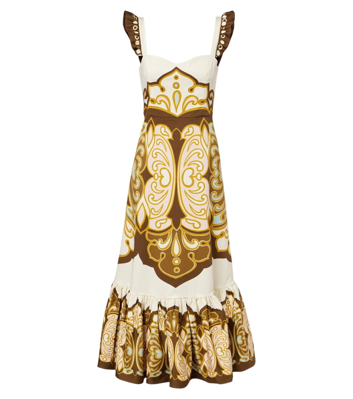 Photo: La DoubleJ Gingerbread cotton-blend midi dress