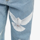 3.Paradis Women's Freedom Doves Jeans in Washed Blue
