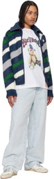 Golden Goose White & Green Ball Star Sneakers