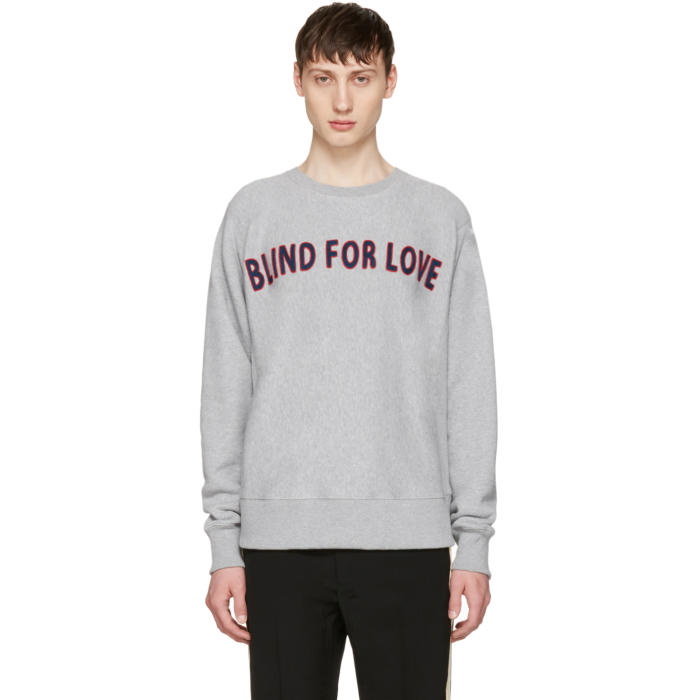 Photo: Gucci Grey Blind For Love Pullover