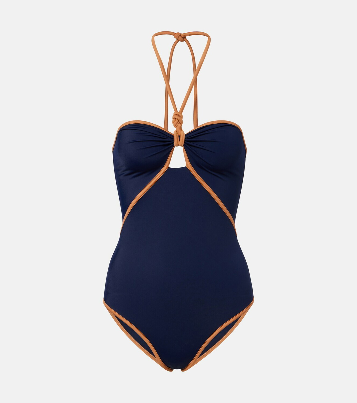 Johanna Ortiz Cutout halterneck swimsuit