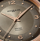 Montblanc - Heritage Automatic 40mm 18-Karat Rose Gold and Alligator Watch - Green