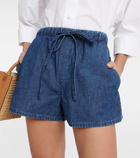 Valentino Drawstring denim shorts