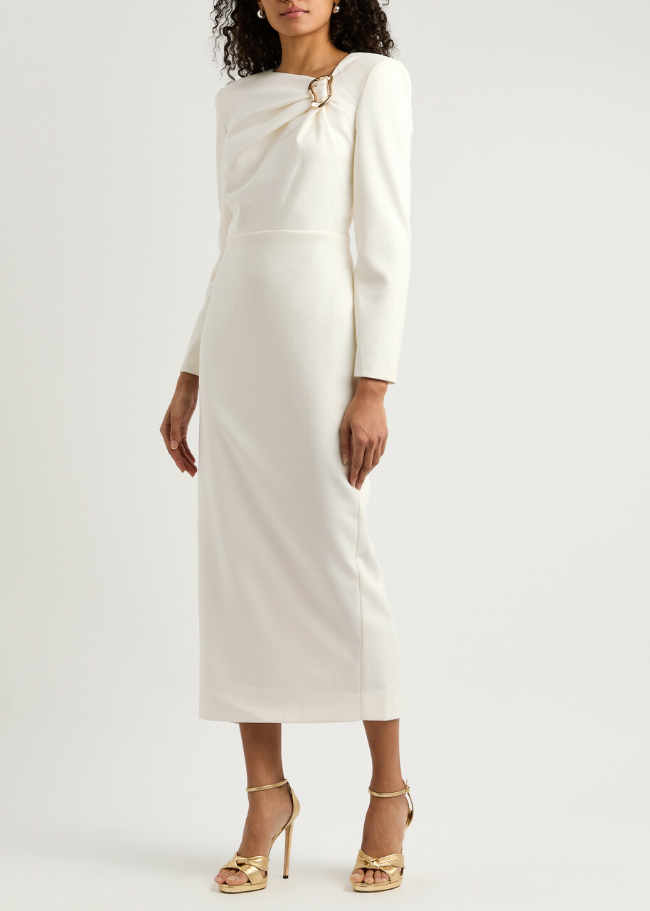 【Roland Mouret】 Botezウールクレープミディドレス Roland Mouret Botez wool crêpe midi dress Roland Mouret