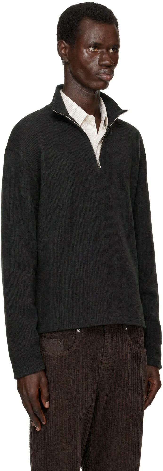 ANOTHER ASPECT Black Another 1.0 Zip Sweatshirt