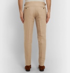 Thom Sweeney - Tapered Pleated Linen Trousers - Camel