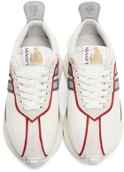 Lanvin White & Grey Bumper Sneakers