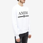 AMIRI Men's MA Bar Crew Sweat in White