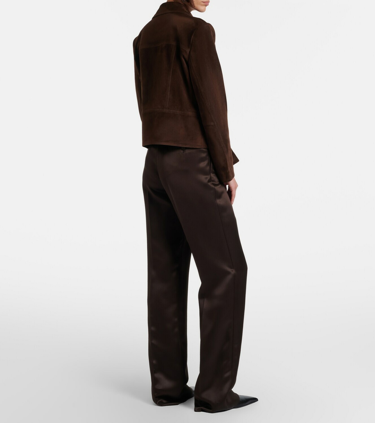 Tom Ford Pleated silk straight pants