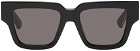 Bottega Veneta Black Tri-Fold Square Sunglasses
