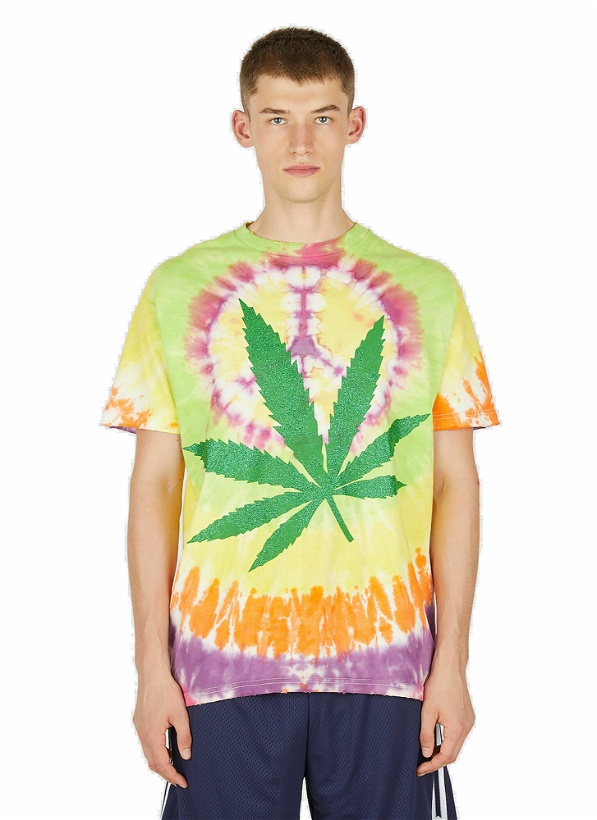 Photo: Weed Tie-Dye T-Shirt in Yellow