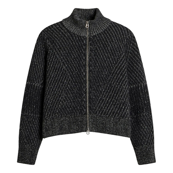 Photo: YMC Women's Cropped Nova Knit in Charcoal