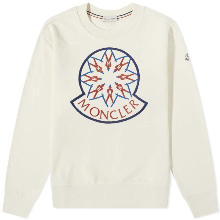 Photo: Moncler Snowflake Logo Crew Sweat