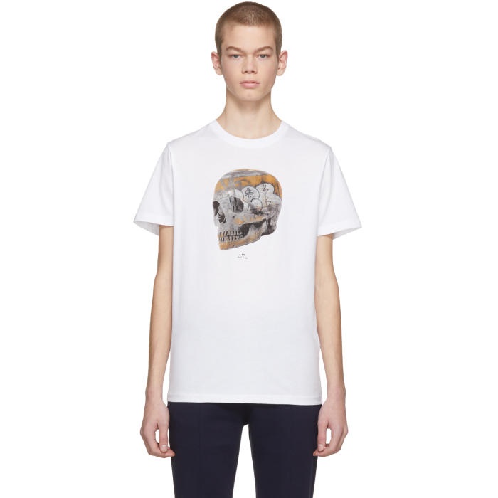 Photo: PS by Paul Smith White Skull T-Shirt