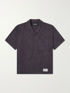 Neighborhood - Camp-Collar Cotton-Jacquard Shirt - Gray