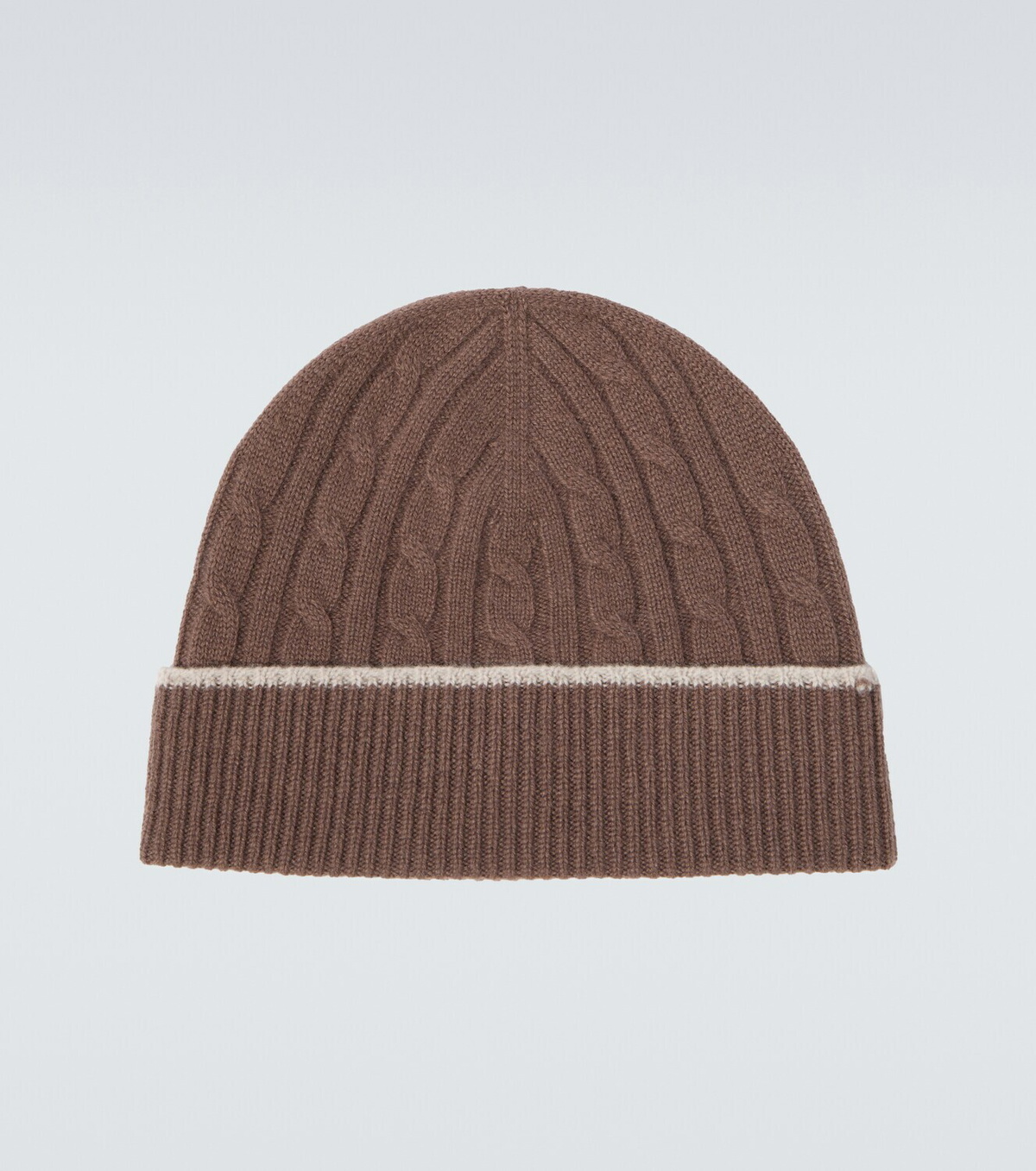 Eleventy Cable-knit cashmere beanie